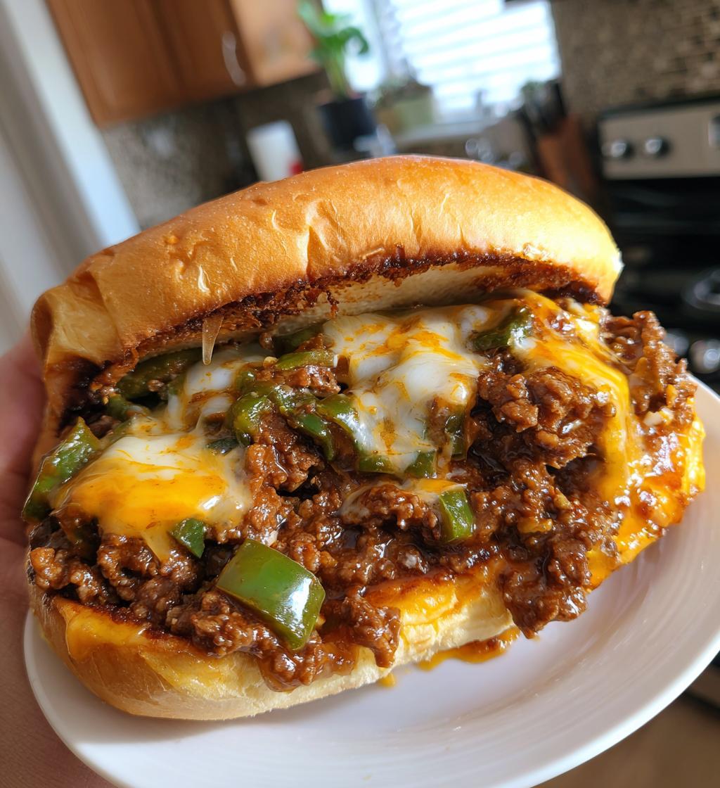 THE BEST Philly Cheesesteak Sloppy Joes Recipe