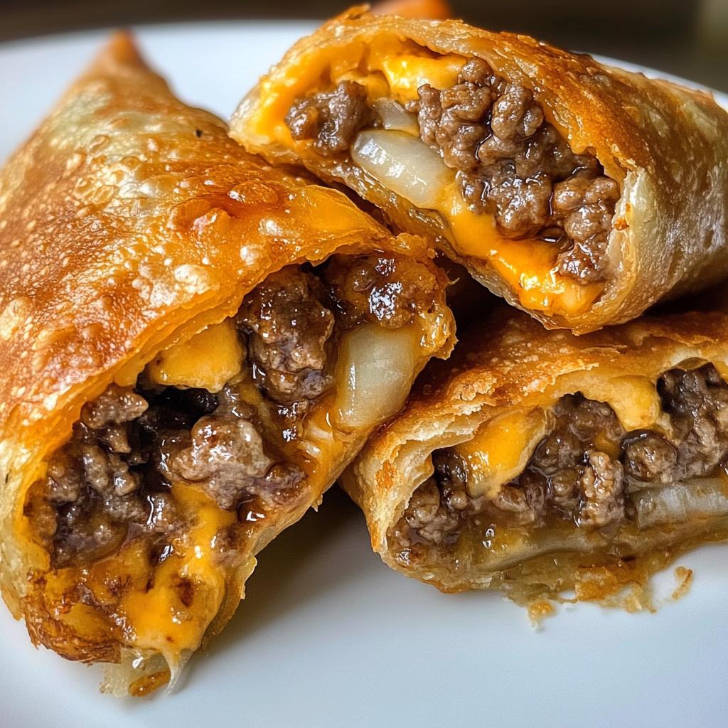 The Best Cheeseburger Egg Rolls Recipe for Party Snacks Download.