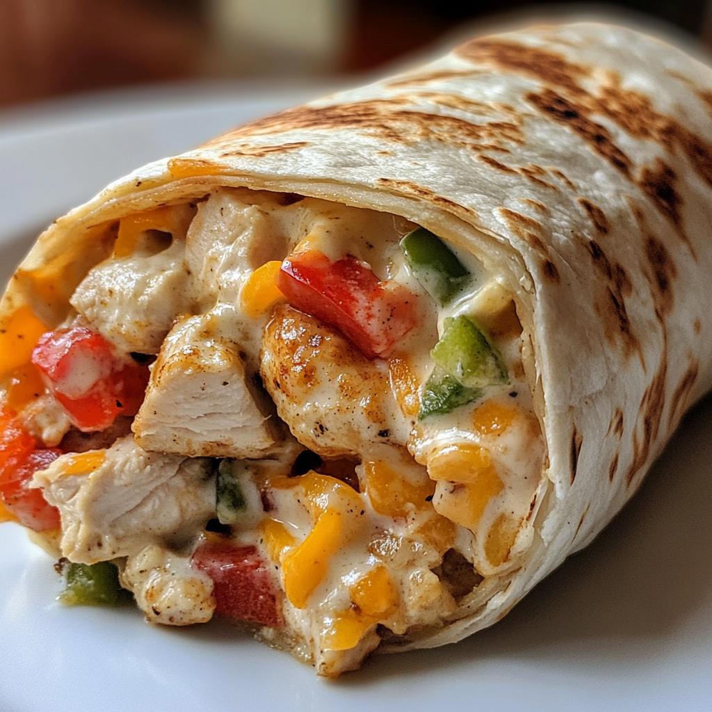 The Best Chicken Bell Pepper Ranch Burritos for Weeknights