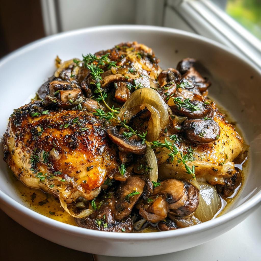 chicken mushroom onion
