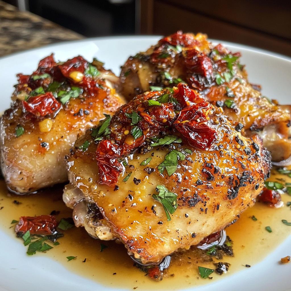 chicken thigh recipes sun dried tomatoes