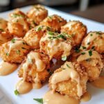 crispy bang bang salmon bites