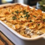3-Ingredient Rotisserie Chicken Casserole – simple & delicious!