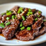 Air Fryer Beef with Teriyaki Glaze