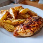 Air Fryer Boneless Chicken & Potato Wedges