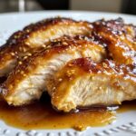 Air Fryer Chicken with Honey Mustard Glaze