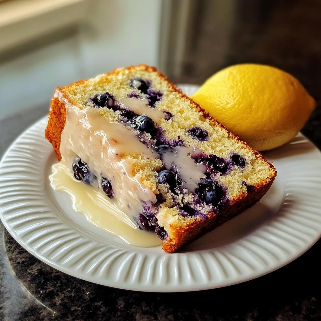 Baked Lemon Blueberry Loaf Cake