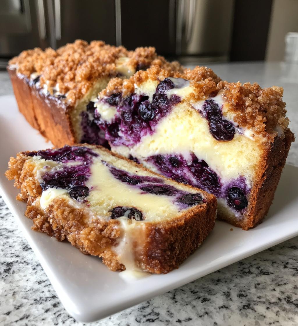 Blueberry Lemon Cheesecake Loaf