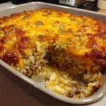 Cheesy Ground Beef Rice Casserole Family Favorite