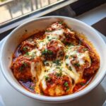 Cheesy Italian Chicken Meatball Stew