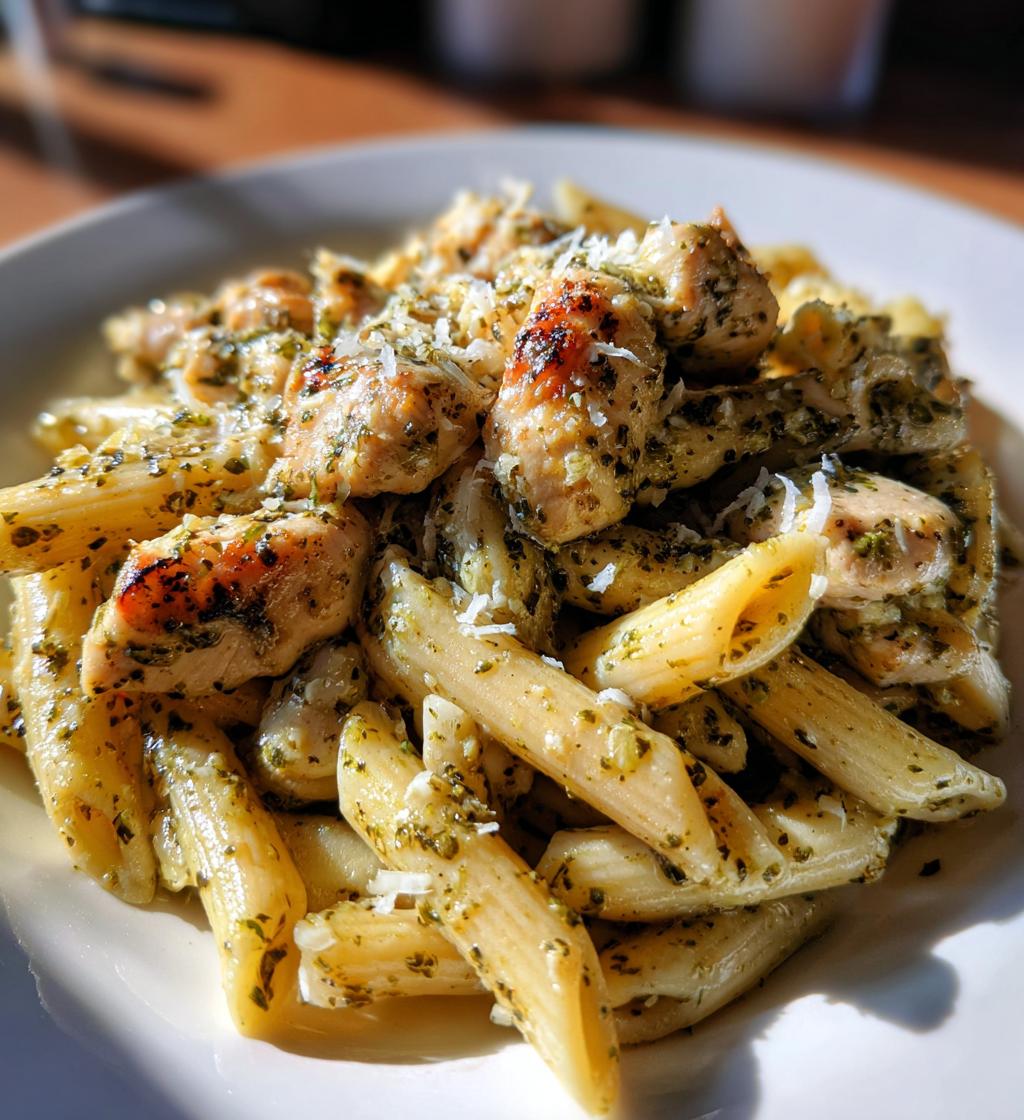 Chicken Pesto Alfredo Pasta