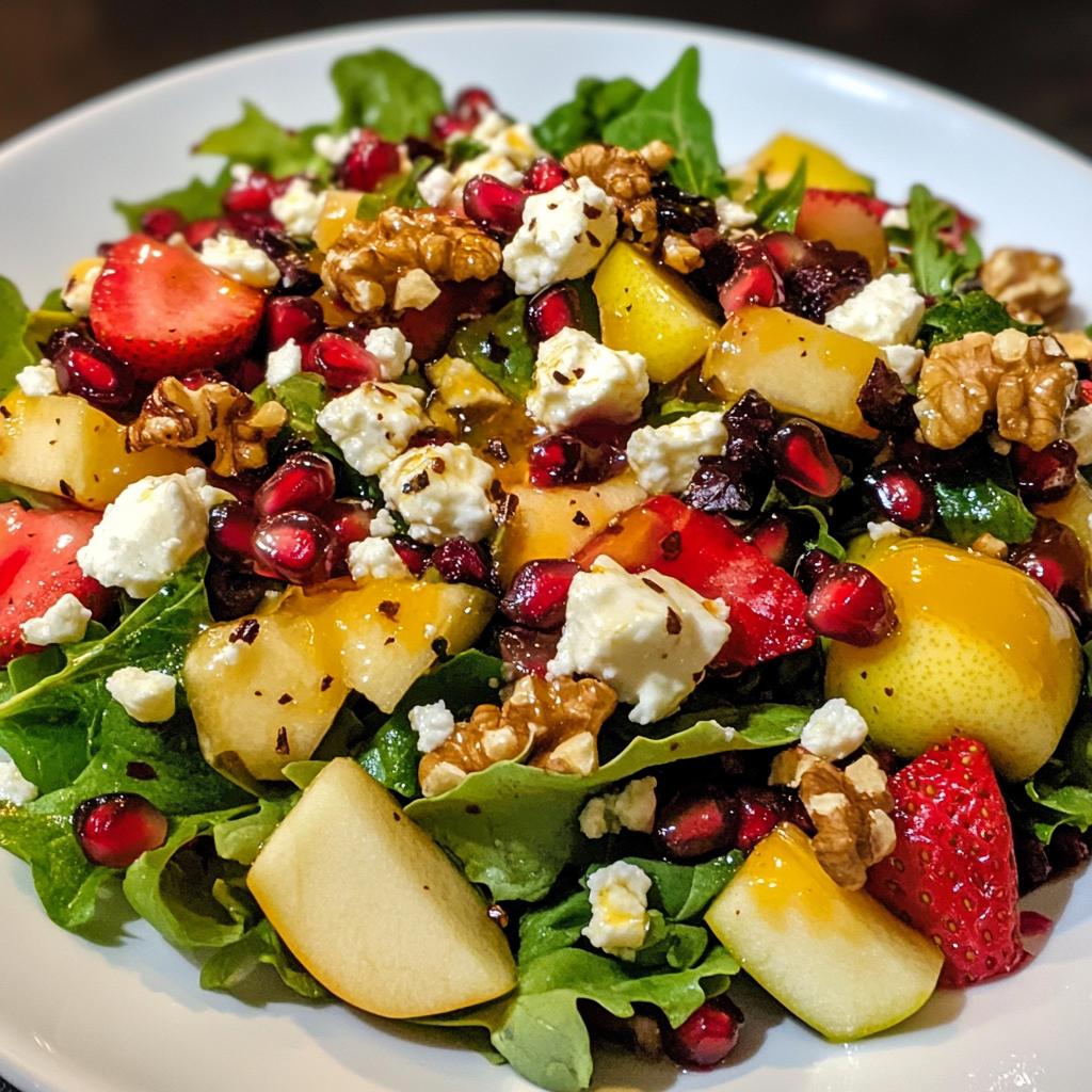 Christmas Salad with Fresh Fruits