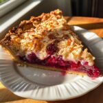 Cranberry Coconut Pie with Buttery Crust