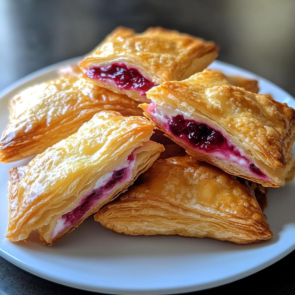 Cranberry Cream Cheese Appetizer with Puff Pastry Bites