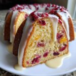 Cranberry Orange Bundt Cake with Citrus Icing