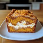 Cream cheese filled pumpkin bread
