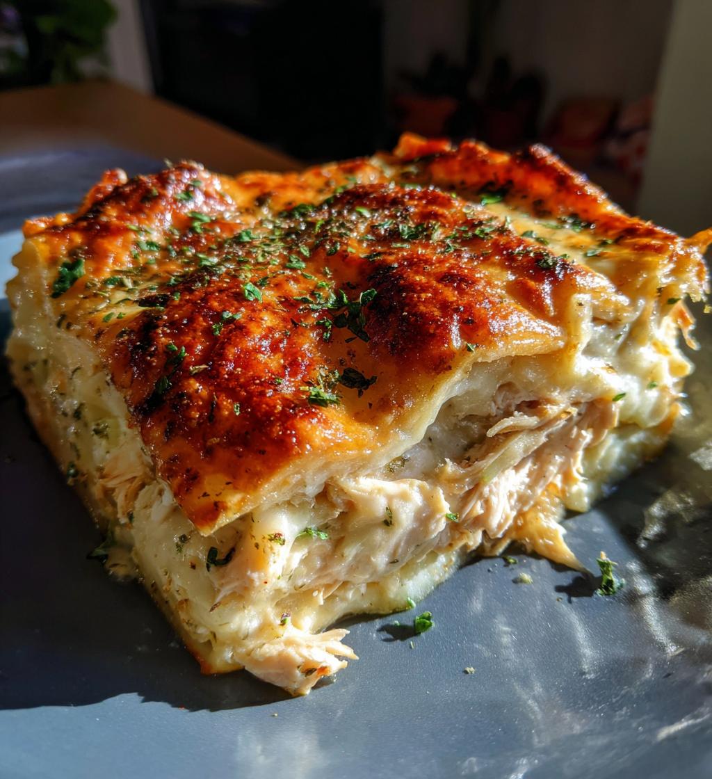 Creamy Alfredo Chicken Lasagna