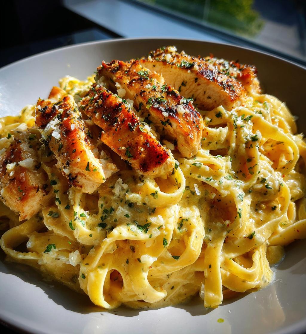 Creamy Chicken Garlic Parmesan Pasta