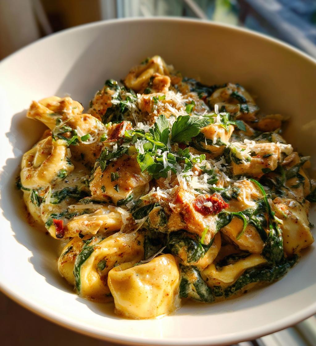 Creamy Chicken Tortellini One-Pot Meal