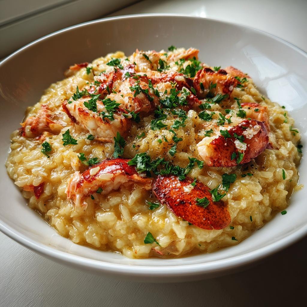 Creamy Lemon Butter Lobster Risotto