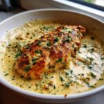 Creamy Lemon Parmesan Chicken Skillet