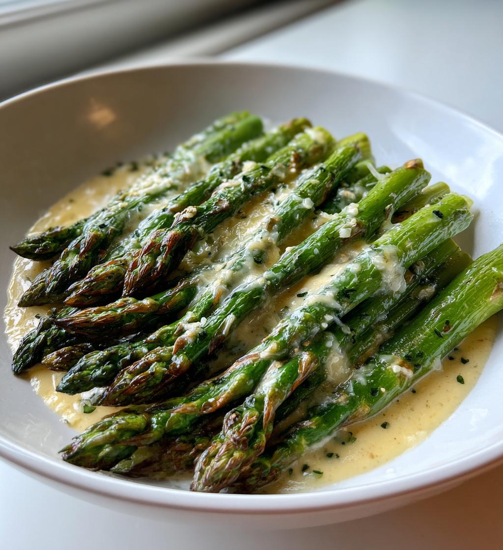 Creamy Parmesan Asparagus Skillet