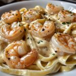 Creamy Shrimp Alfredo with Garlic Parmesan Sauce