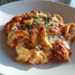Creamy Tomato Chicken Tortellini Bake
