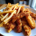 Crispy Chicken Strips with Golden French Fries