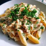 Crockpot Creamy Chicken Pasta
