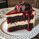 Decadent Oreo Red Velvet Cheesecake Drip Cake