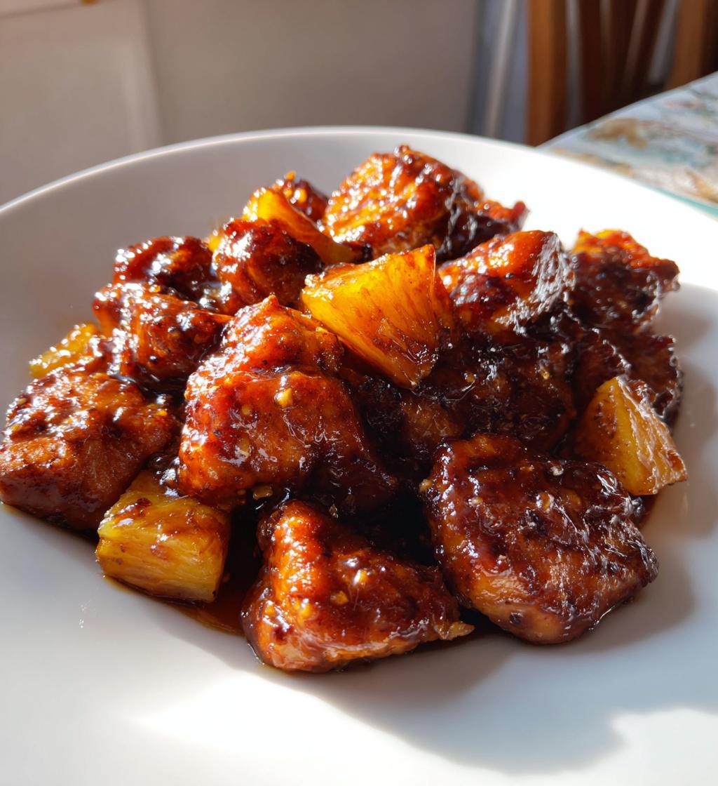Delicious Brown Sugar Pineapple Chicken