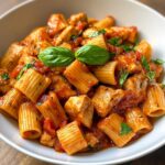 Easy Arabiata Chicken Pasta