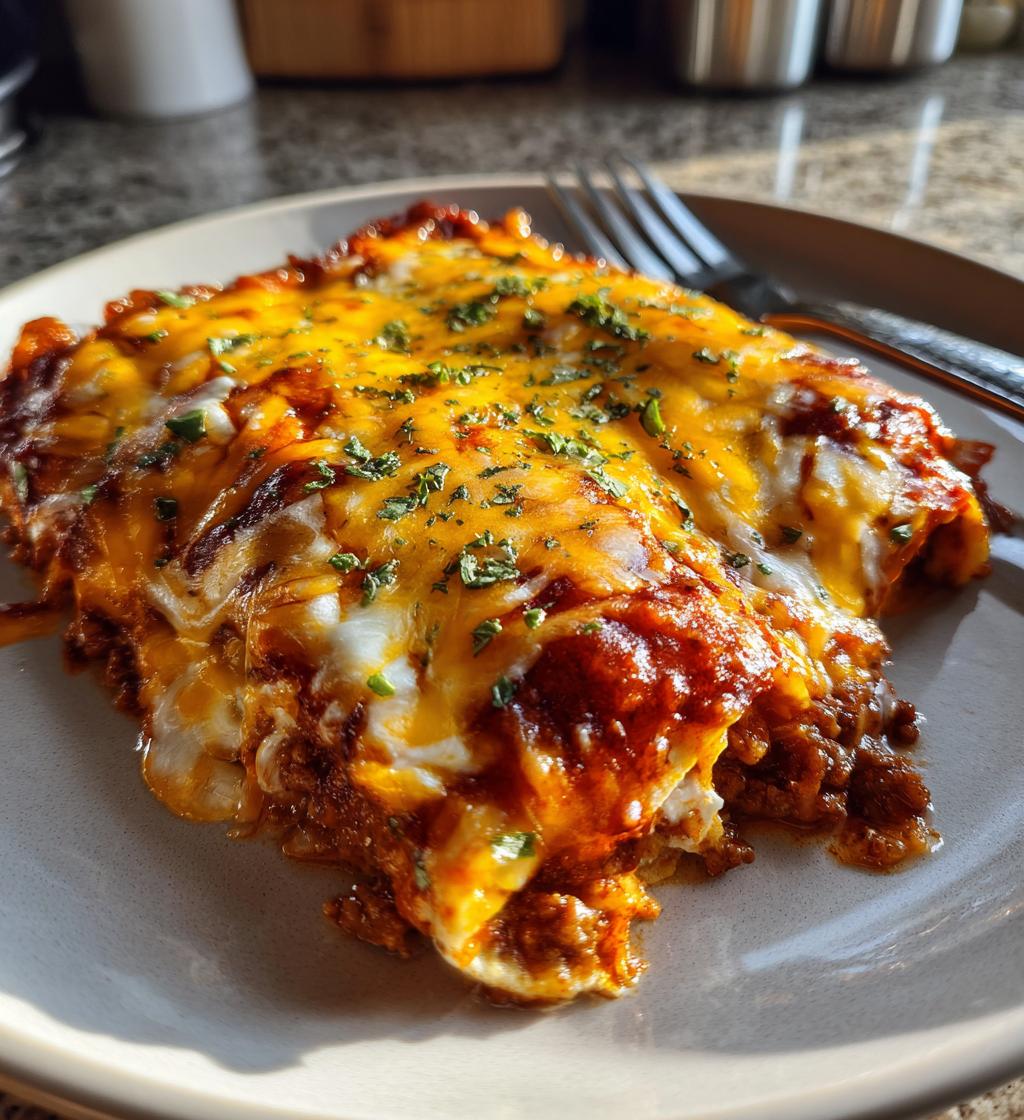 Easy Cheesy Ground Beef Enchiladas One Pan Favorite