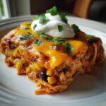 Easy Crockpot Enchilada Casserole