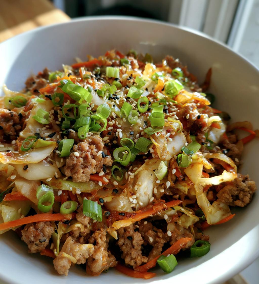 Egg Roll in a Bowl Easy One Skillet Dinner