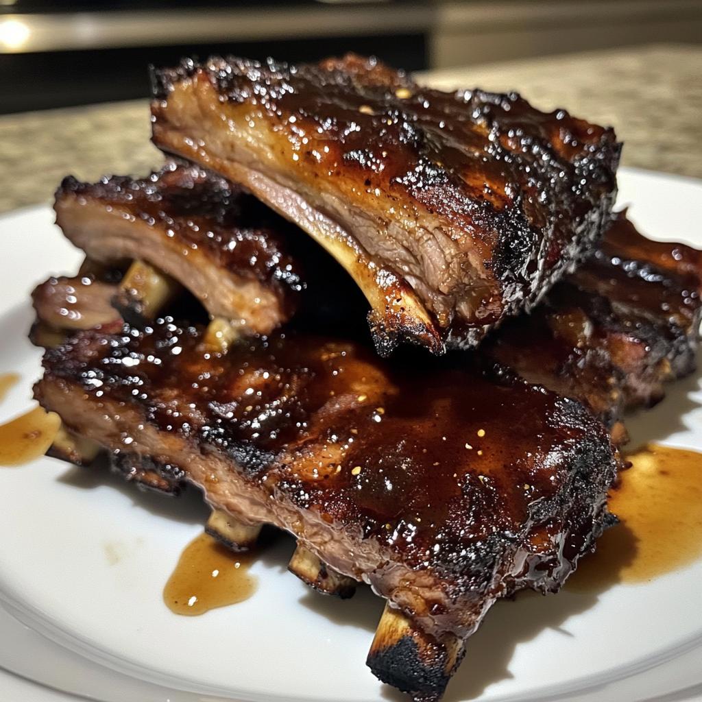 Fall-Off-the-Bone Honey Garlic Beef Ribs with Sticky Glaze