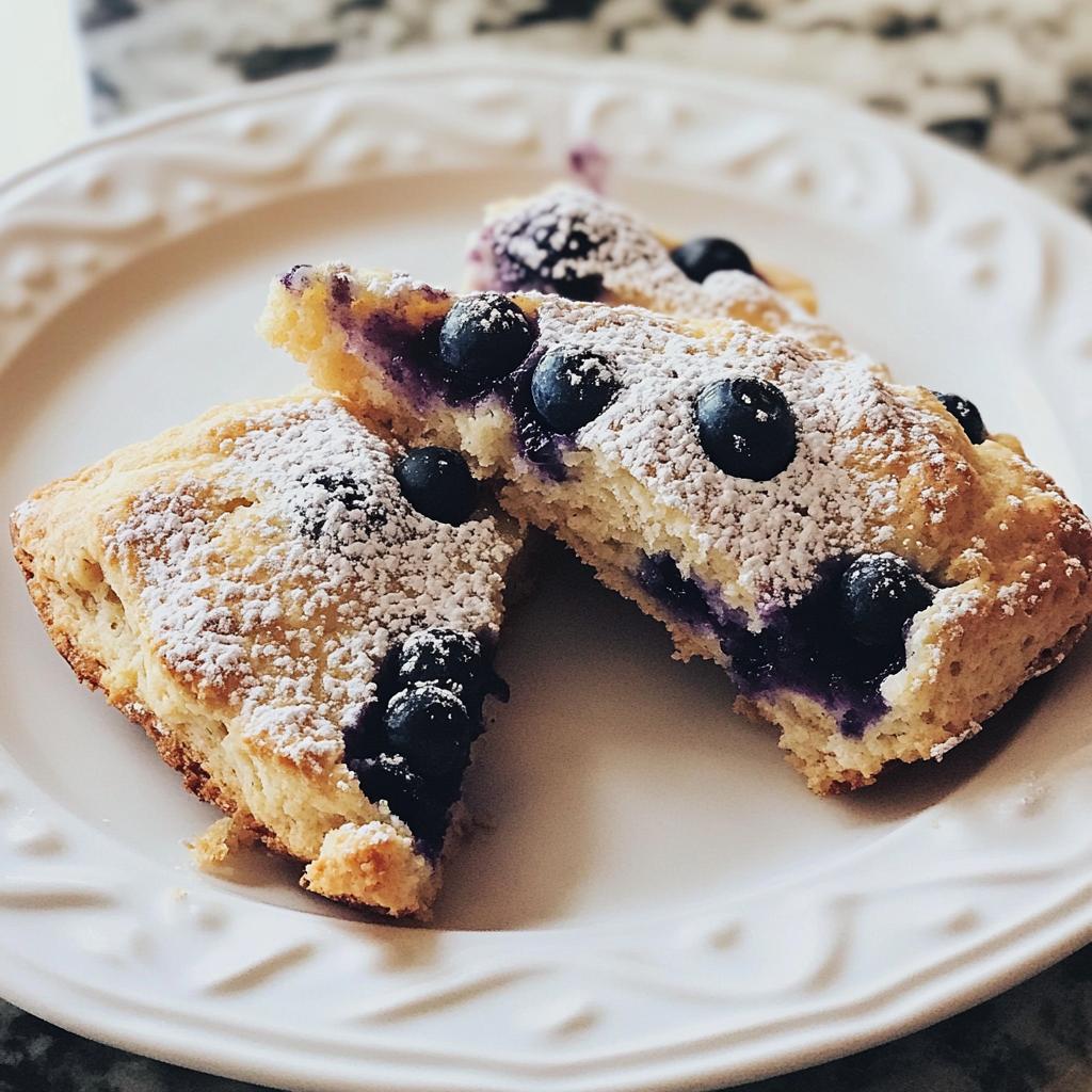 Fizzy Blueberry Lemon Scones