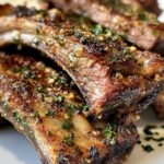 Garlic Butter Herb Lamb Ribs with Crispy Edges