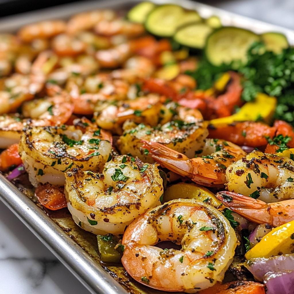 30-Minute Garlic Lemon Herb Shrimp Sheet Pan Dinner Triumph