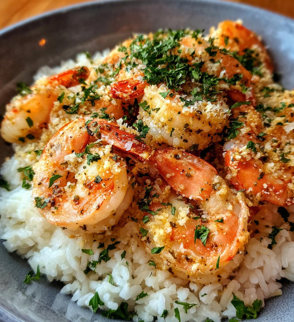 30-Minute Garlic Parmesan Shrimp and Rice Perfection