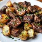 Garlic Steak Bites and Potatoes Ultimate Comfort Dish