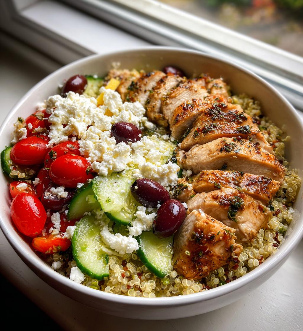 Greek Lemon Chicken Bowls (Healthy Meal Prep)