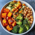 Healthy Dinner Bowl with Roasted Veggies