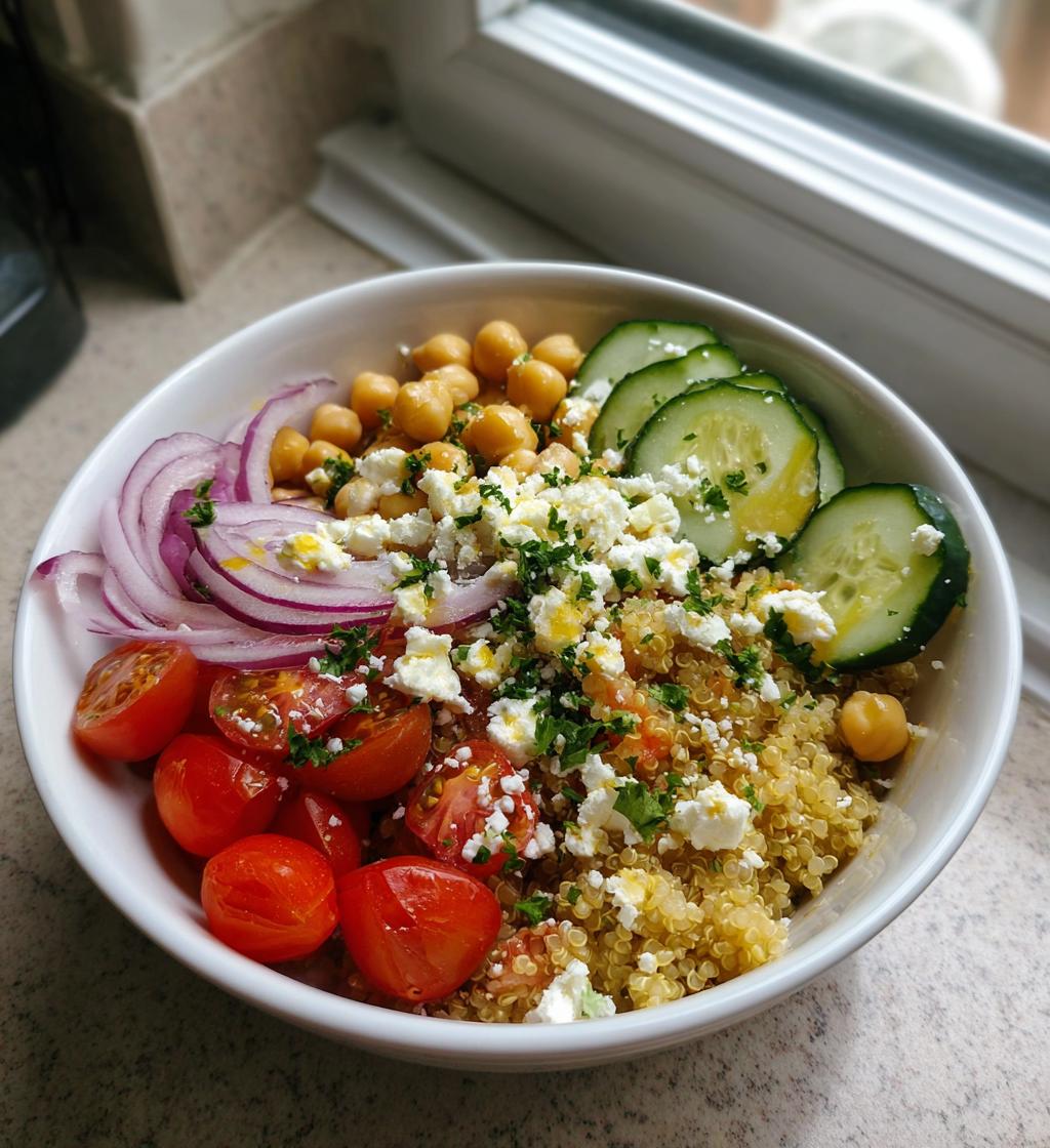 Healthy Lunch Bowl with Quinoa