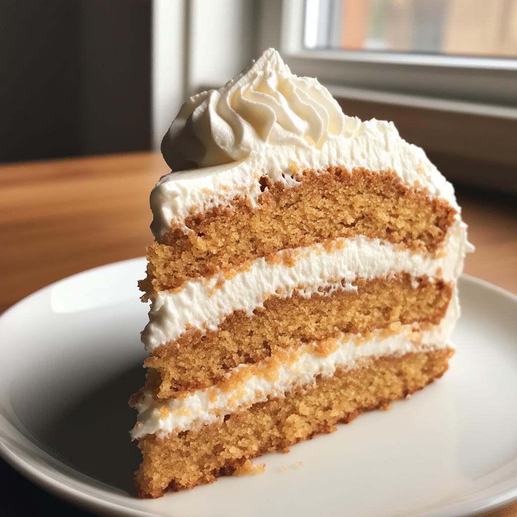 Honey Cake with Whipped Cream