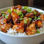 Honey Garlic Chicken Rice Bowl
