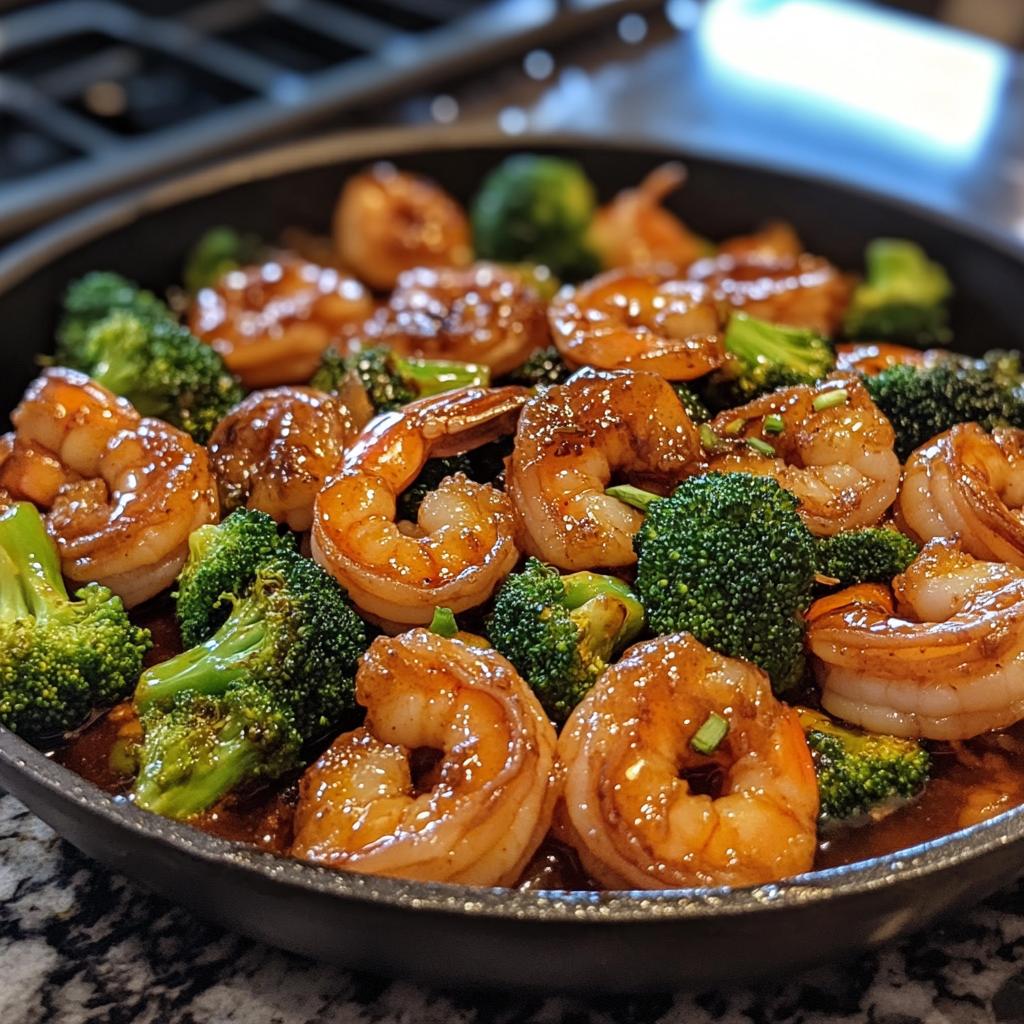 20-Minute Honey Garlic Shrimp and Broccoli Skillet Magic