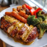 Honey Mustard Chicken with Roasted Veggies
