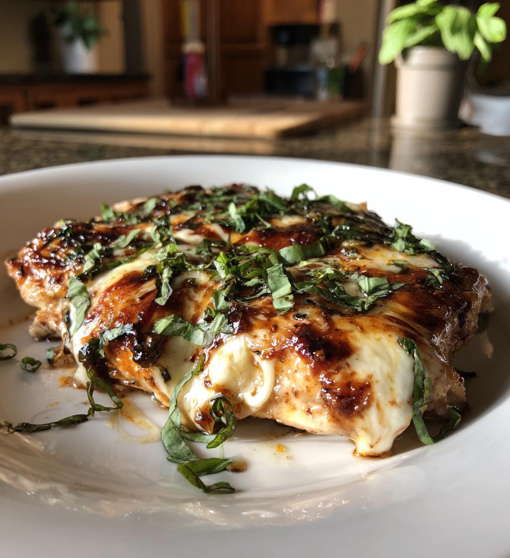 Keto Balsamic Chicken with Mozzarella